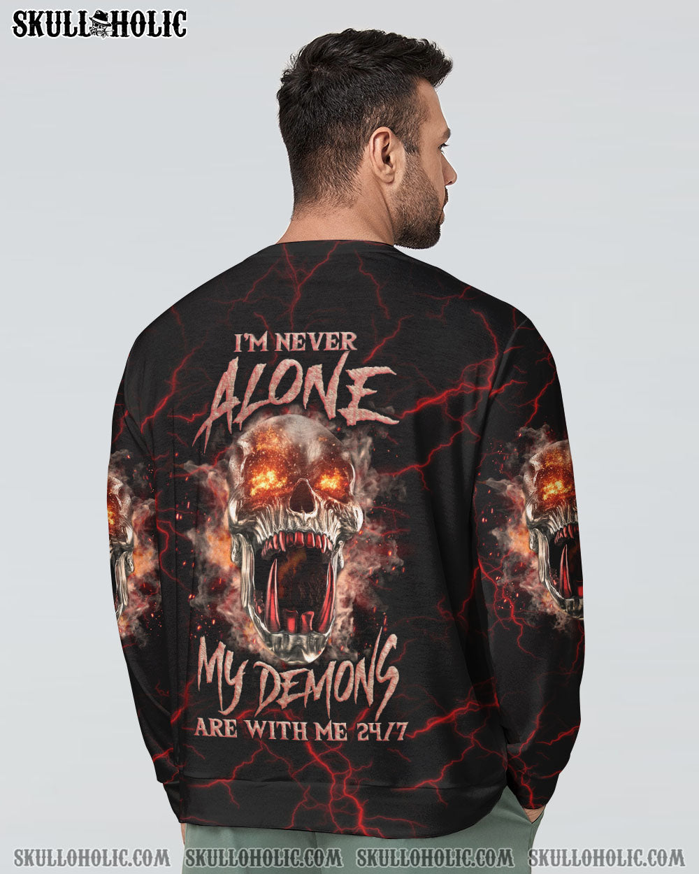 I’M NEVER ALONE SKULL DEMON ALL OVER PRINT – YHLN1406233