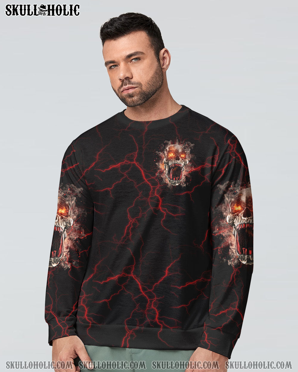 I’M NEVER ALONE SKULL DEMON ALL OVER PRINT – YHLN1406233