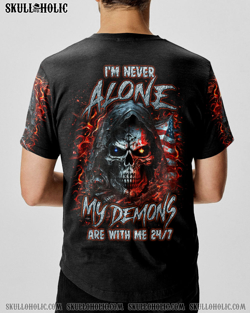 I’M NEVER ALONE SKULL DEMON ALL OVER PRINT – YHLN2107234