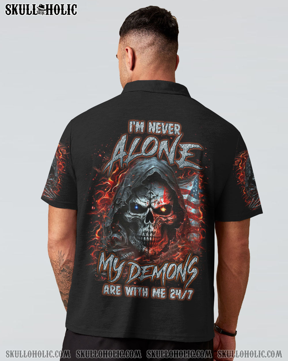 I’M NEVER ALONE SKULL DEMON ALL OVER PRINT – YHLN2107234