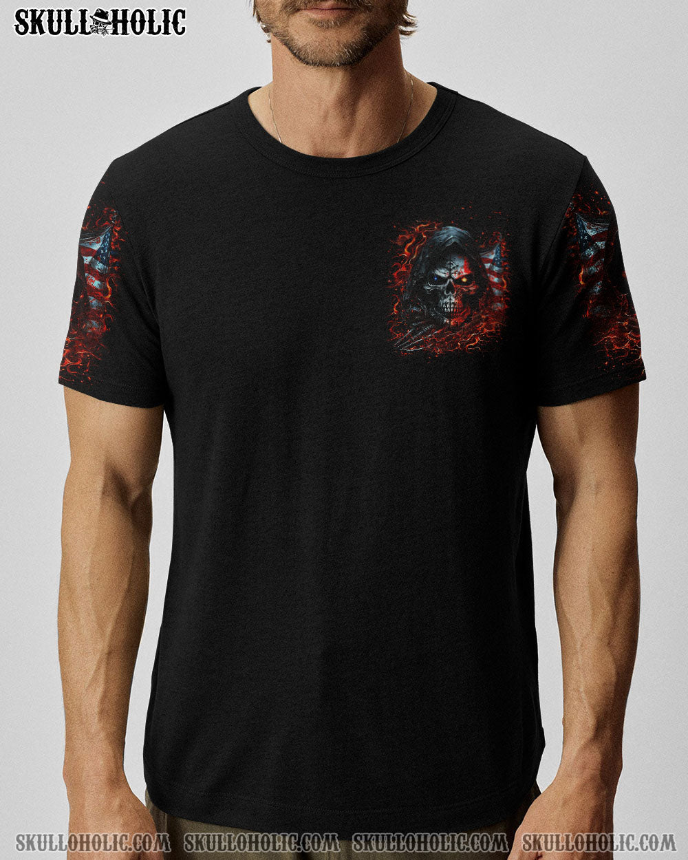 I’M NEVER ALONE SKULL DEMON ALL OVER PRINT – YHLN2107234