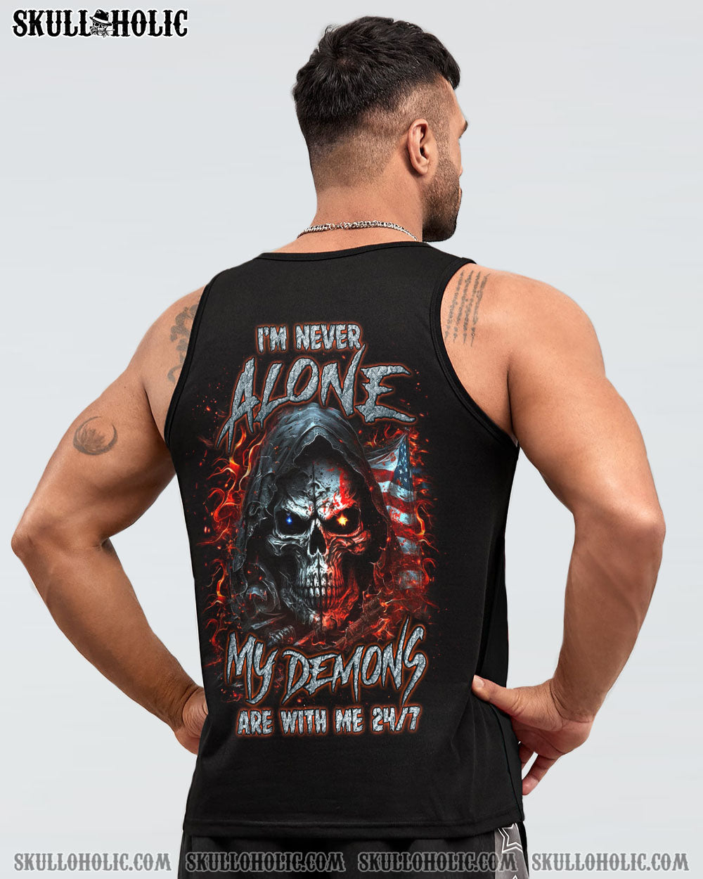 I’M NEVER ALONE SKULL DEMON ALL OVER PRINT – YHLN2107234
