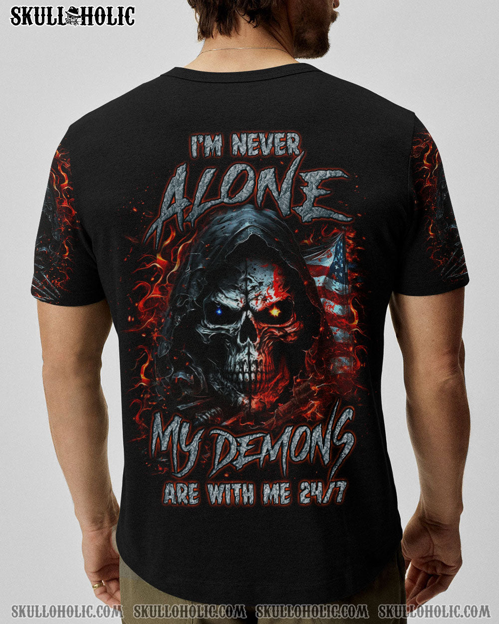 I’M NEVER ALONE SKULL DEMON ALL OVER PRINT – YHLN2107234