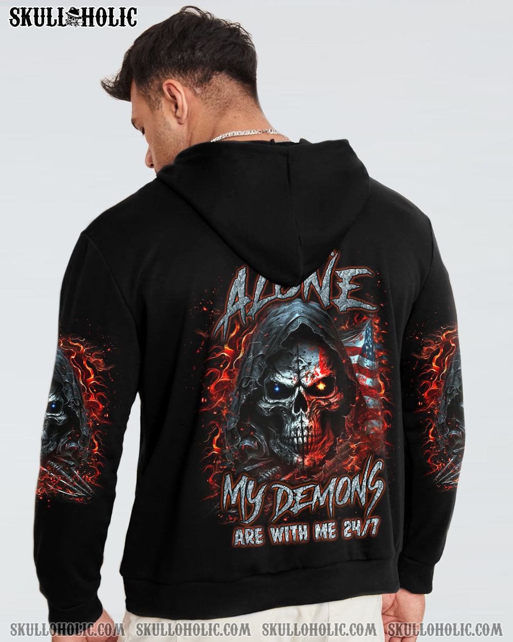 I’M NEVER ALONE SKULL DEMON ALL OVER PRINT – YHLN2107234