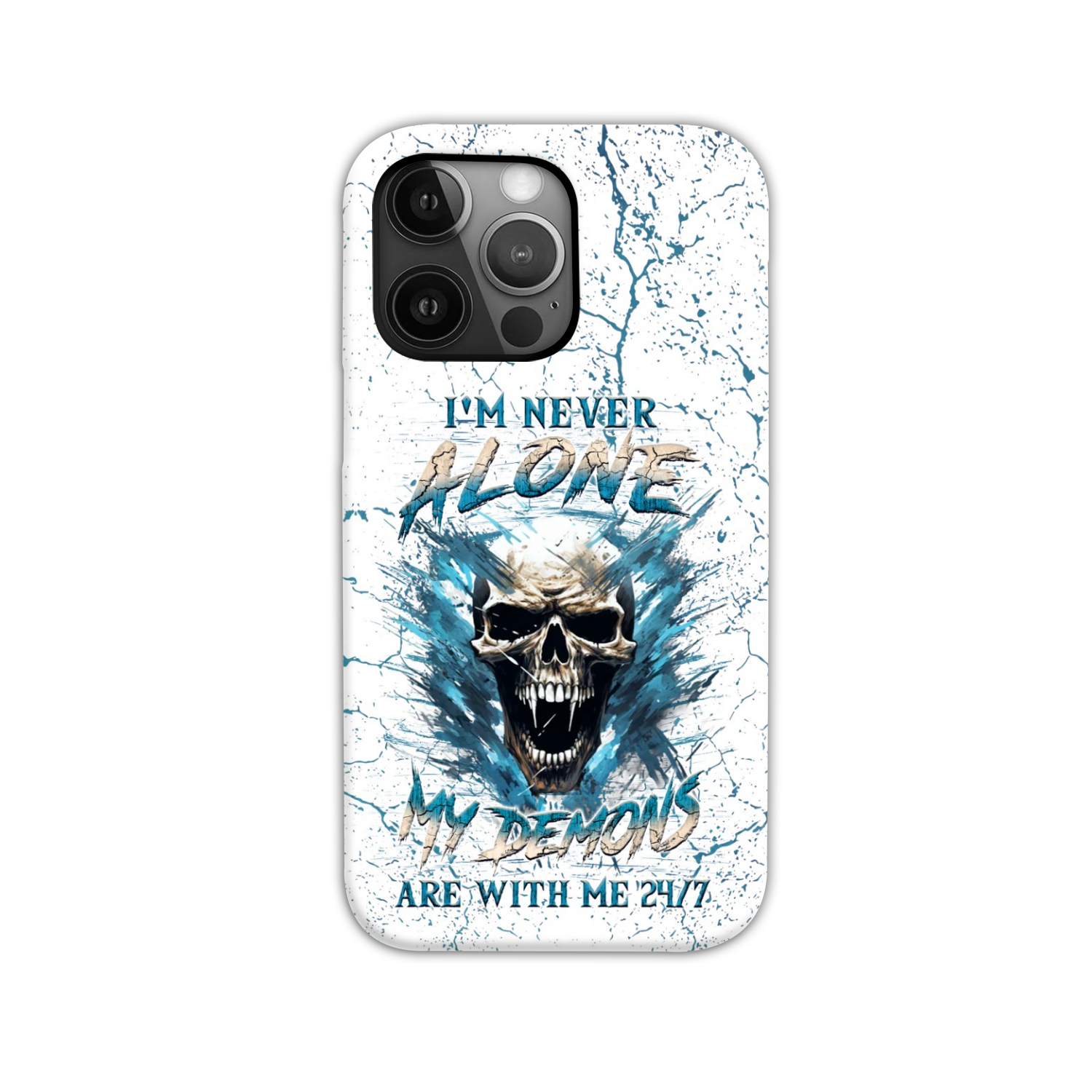 I’M NEVER ALONE SKULL DEMON PHONE CASE – YHLN0805242