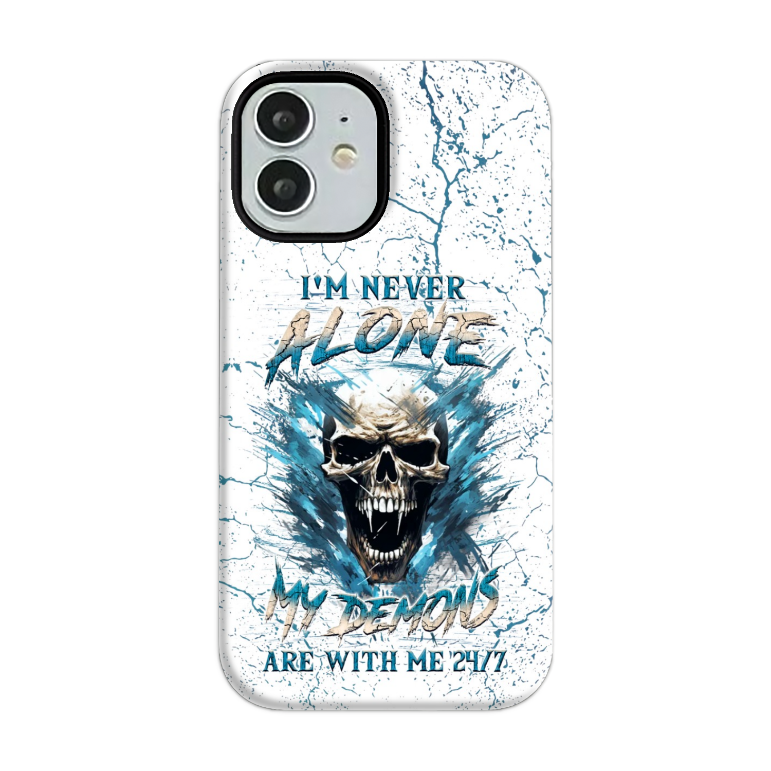 I’M NEVER ALONE SKULL DEMON PHONE CASE – YHLN0805242