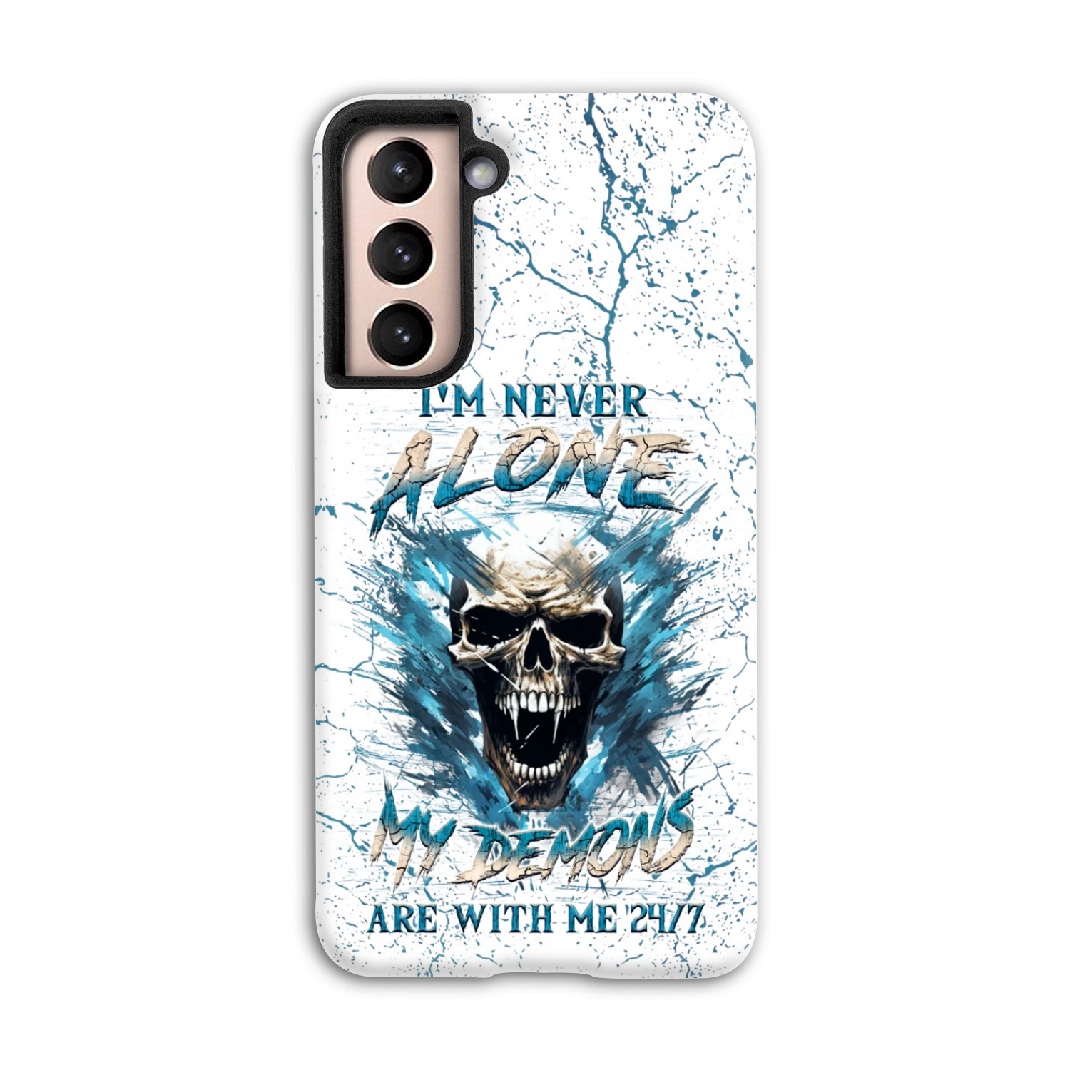 I’M NEVER ALONE SKULL DEMON PHONE CASE – YHLN0805242