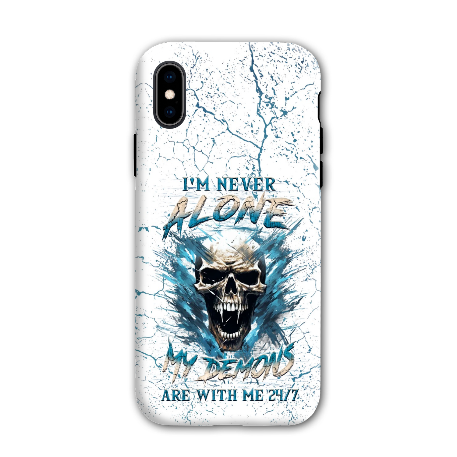 I’M NEVER ALONE SKULL DEMON PHONE CASE – YHLN0805242