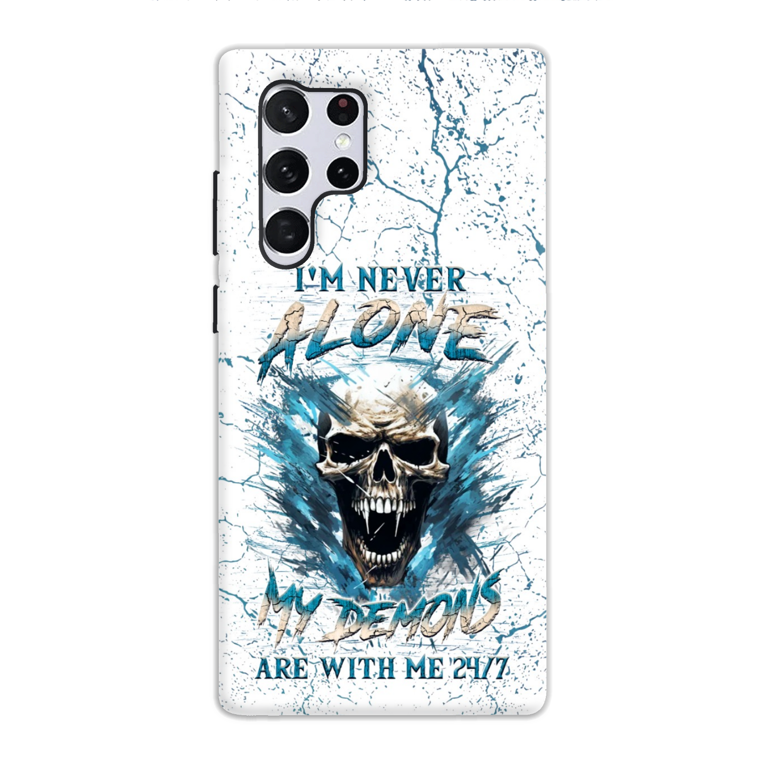 I’M NEVER ALONE SKULL DEMON PHONE CASE – YHLN0805242