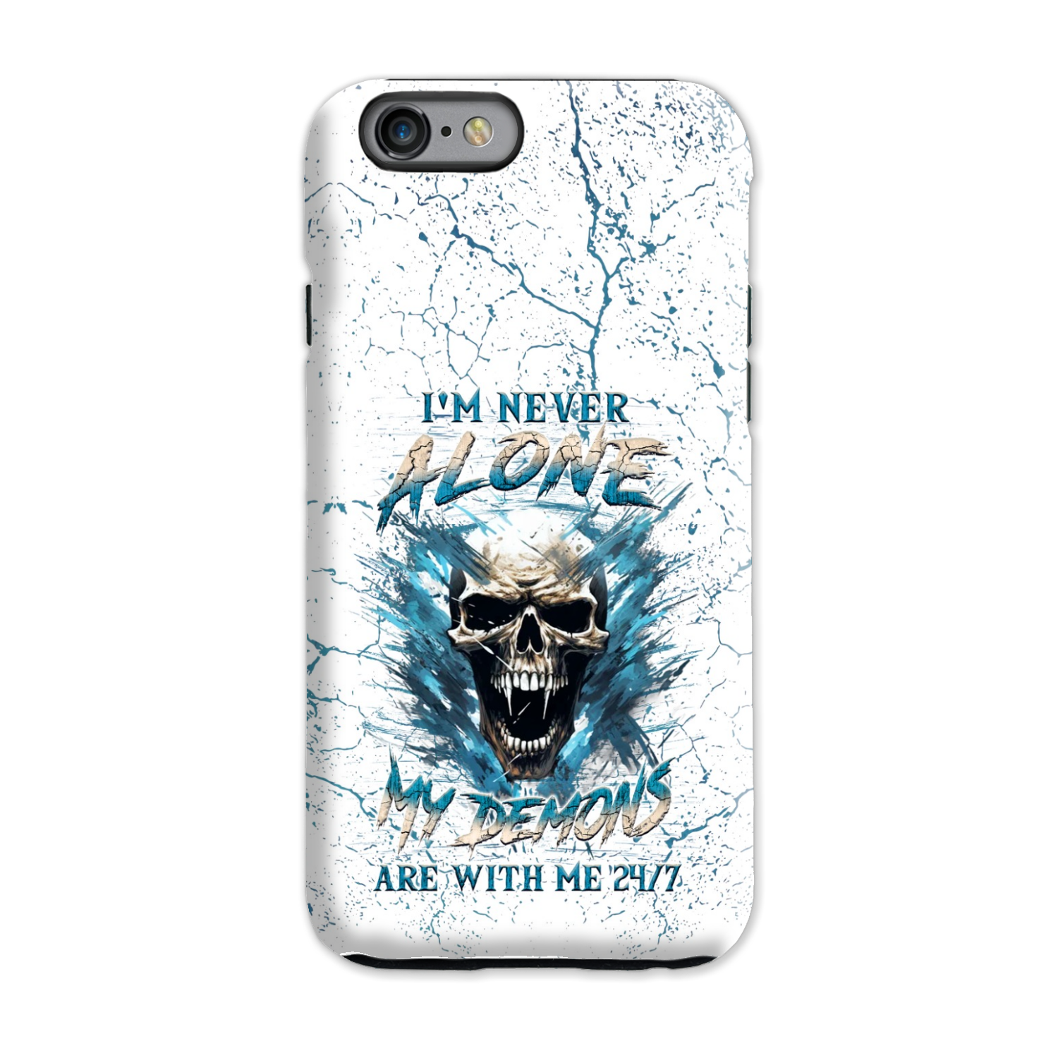 I’M NEVER ALONE SKULL DEMON PHONE CASE – YHLN0805242