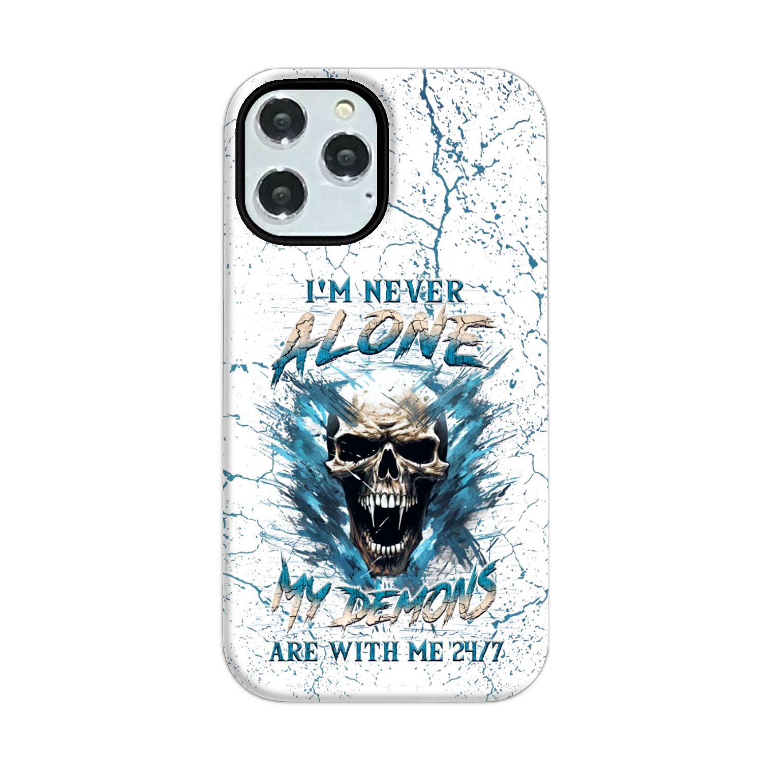 I’M NEVER ALONE SKULL DEMON PHONE CASE – YHLN0805242