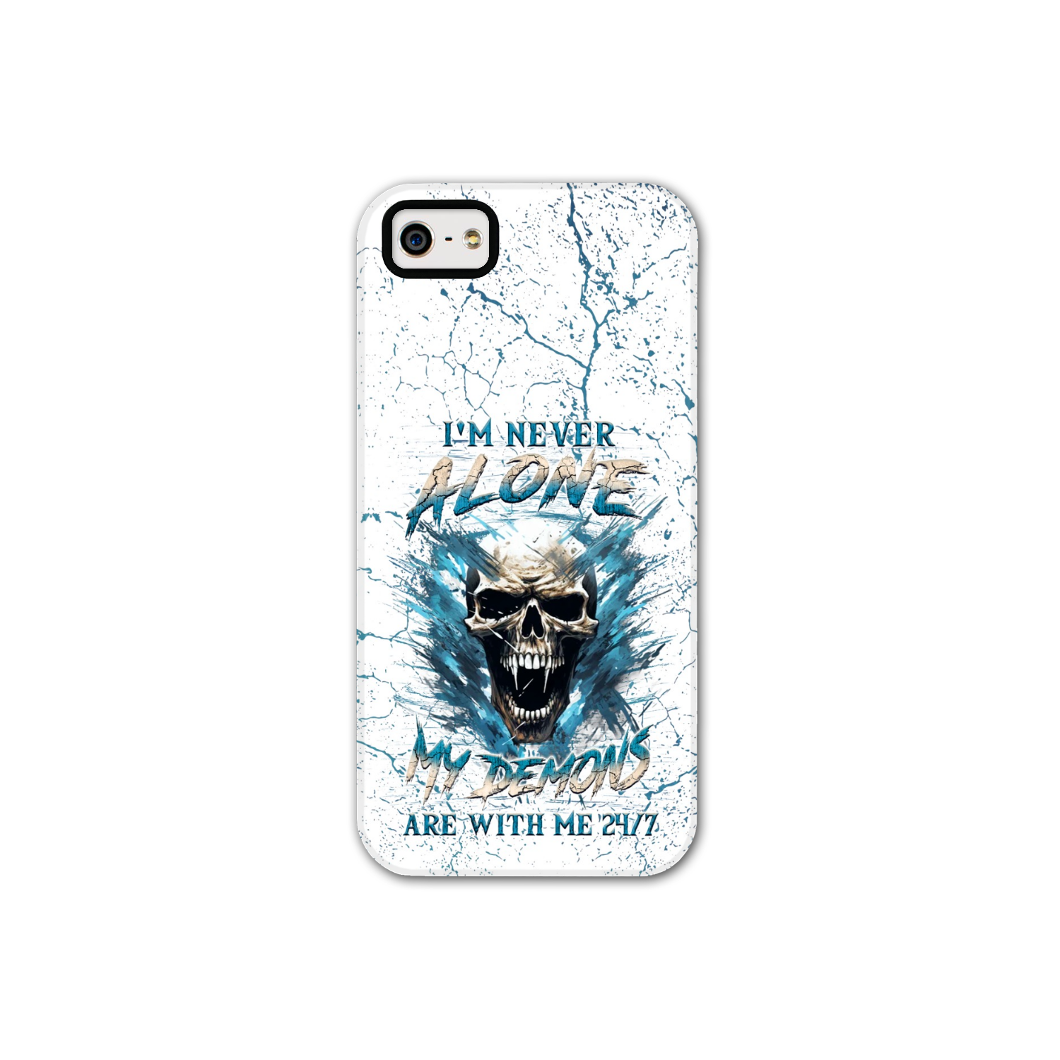 I’M NEVER ALONE SKULL DEMON PHONE CASE – YHLN0805242