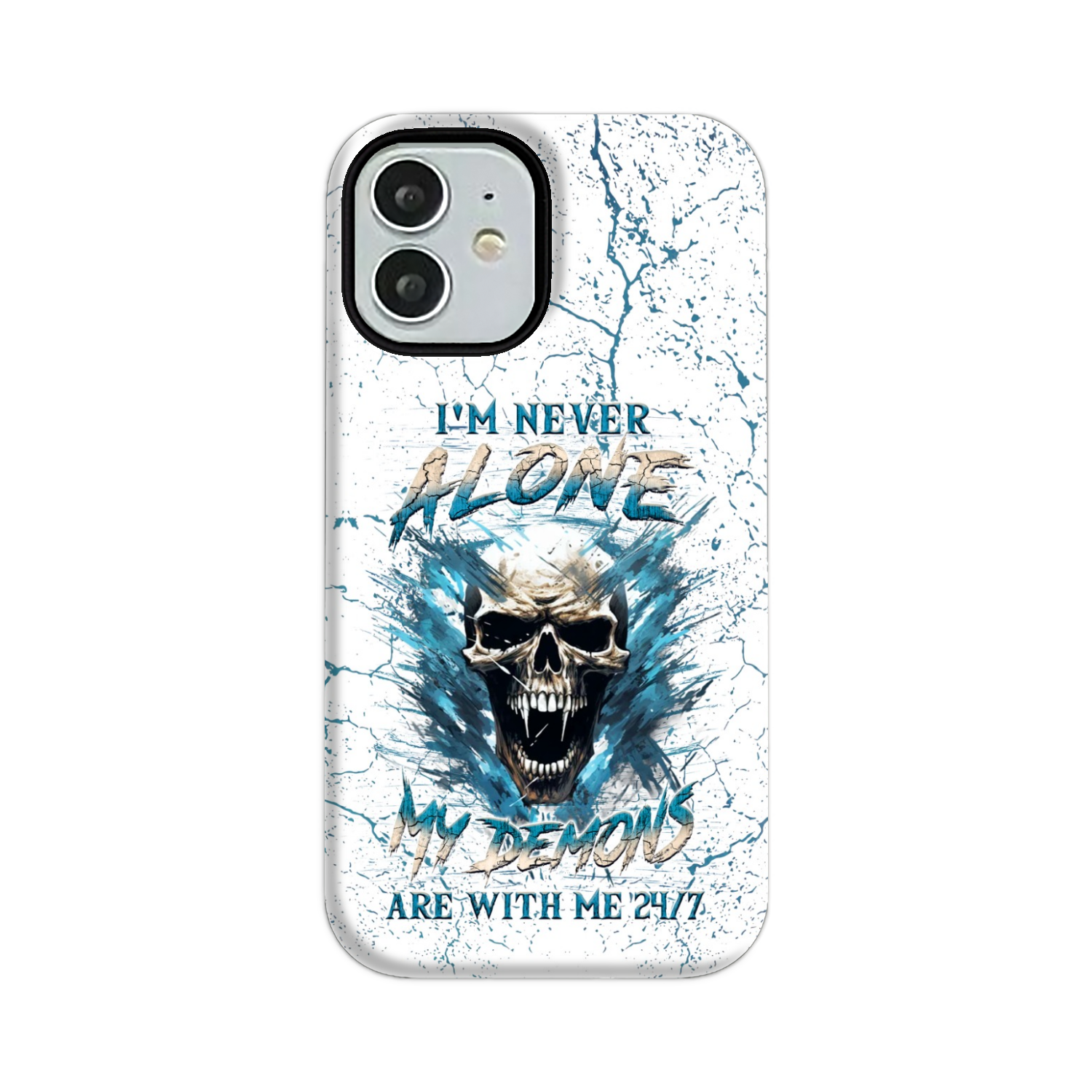 I’M NEVER ALONE SKULL DEMON PHONE CASE – YHLN0805242