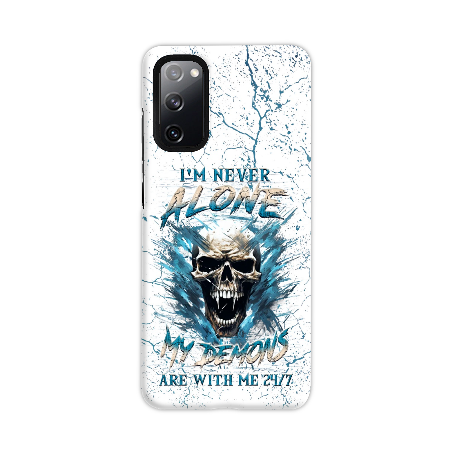 I’M NEVER ALONE SKULL DEMON PHONE CASE – YHLN0805242
