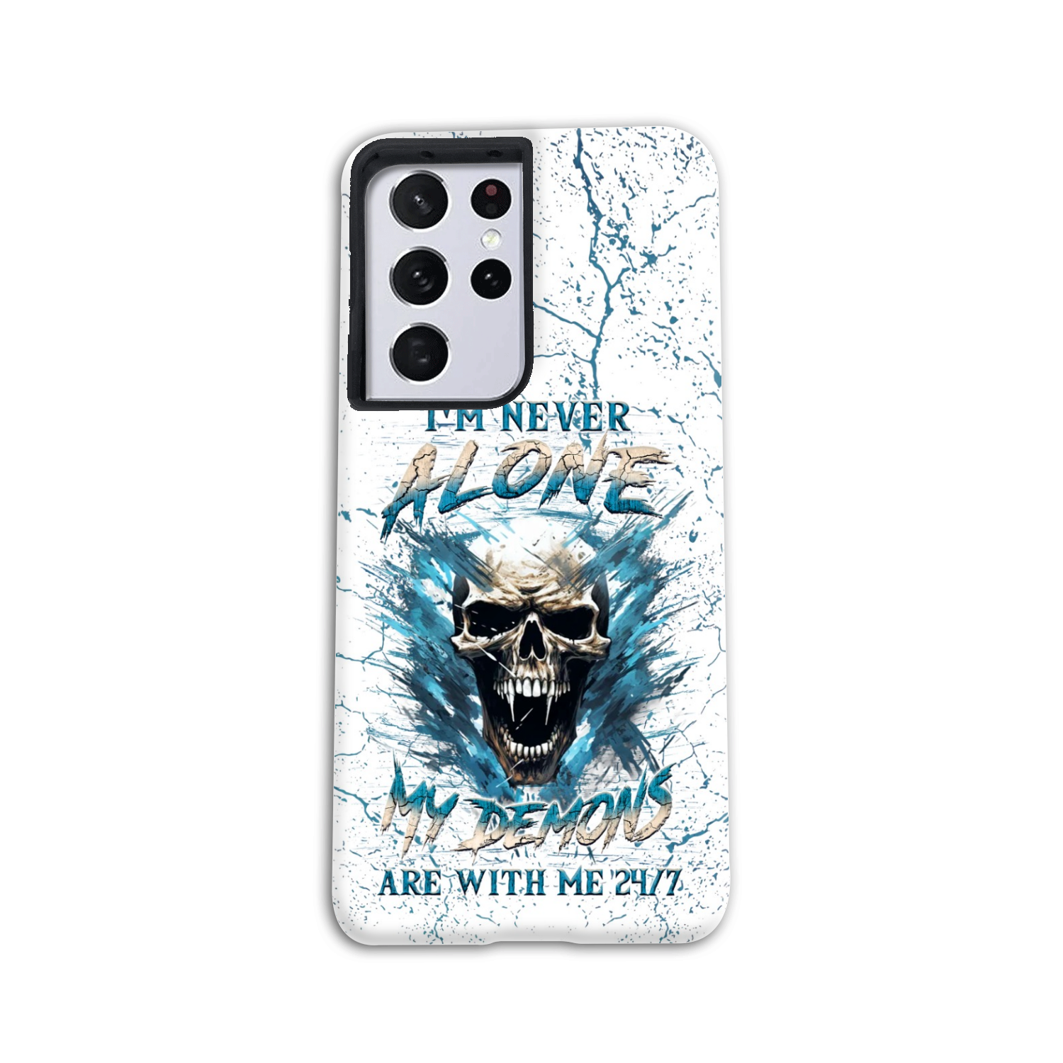 I’M NEVER ALONE SKULL DEMON PHONE CASE – YHLN0805242