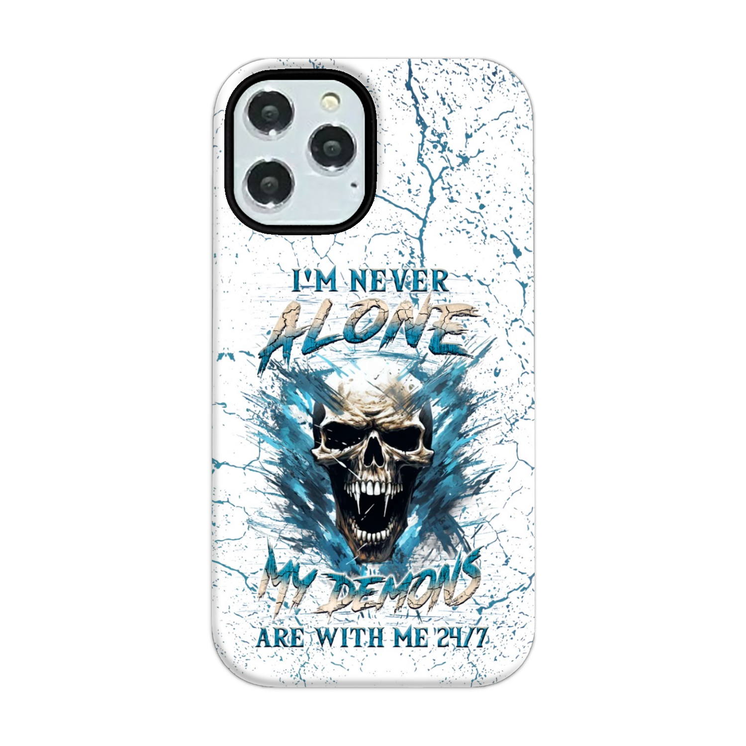 I’M NEVER ALONE SKULL DEMON PHONE CASE – YHLN0805242