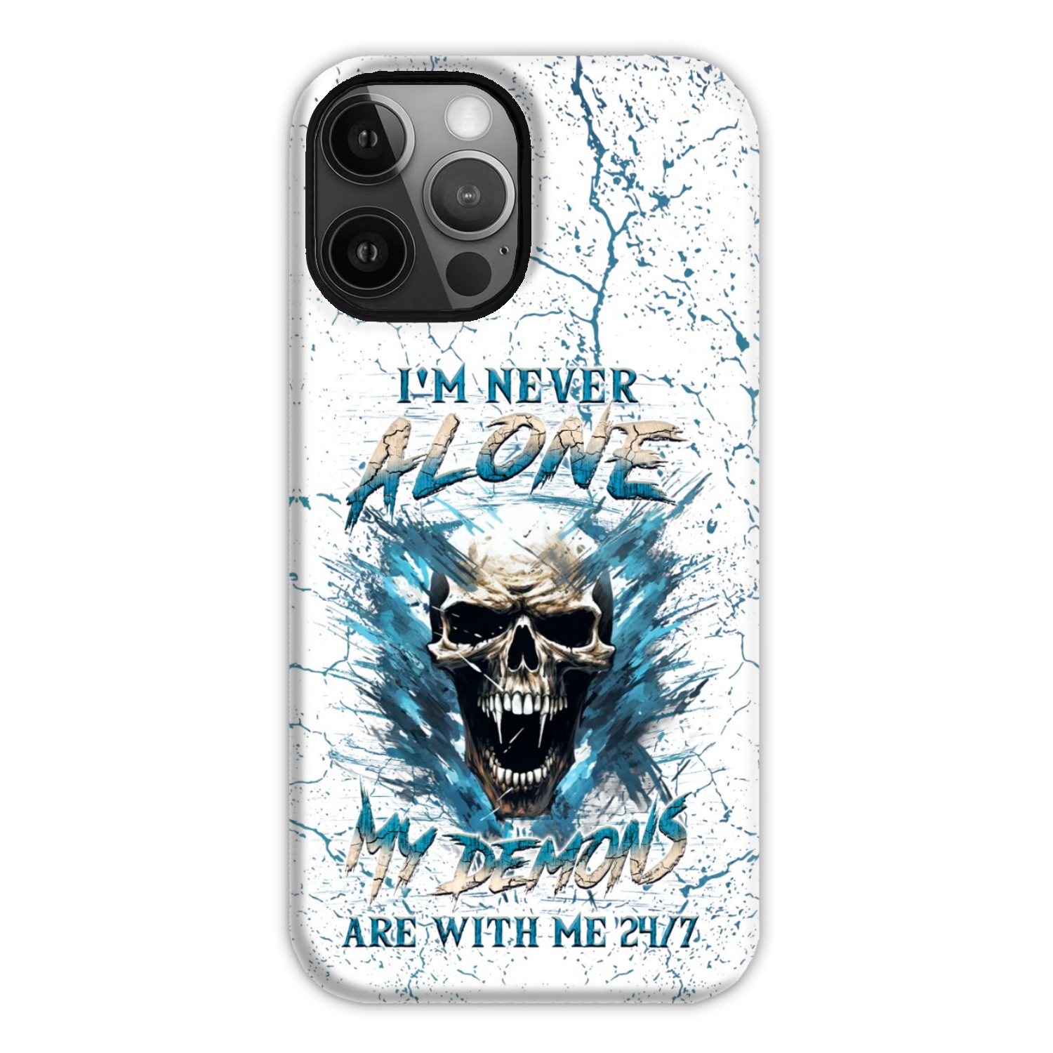 I’M NEVER ALONE SKULL DEMON PHONE CASE – YHLN0805242