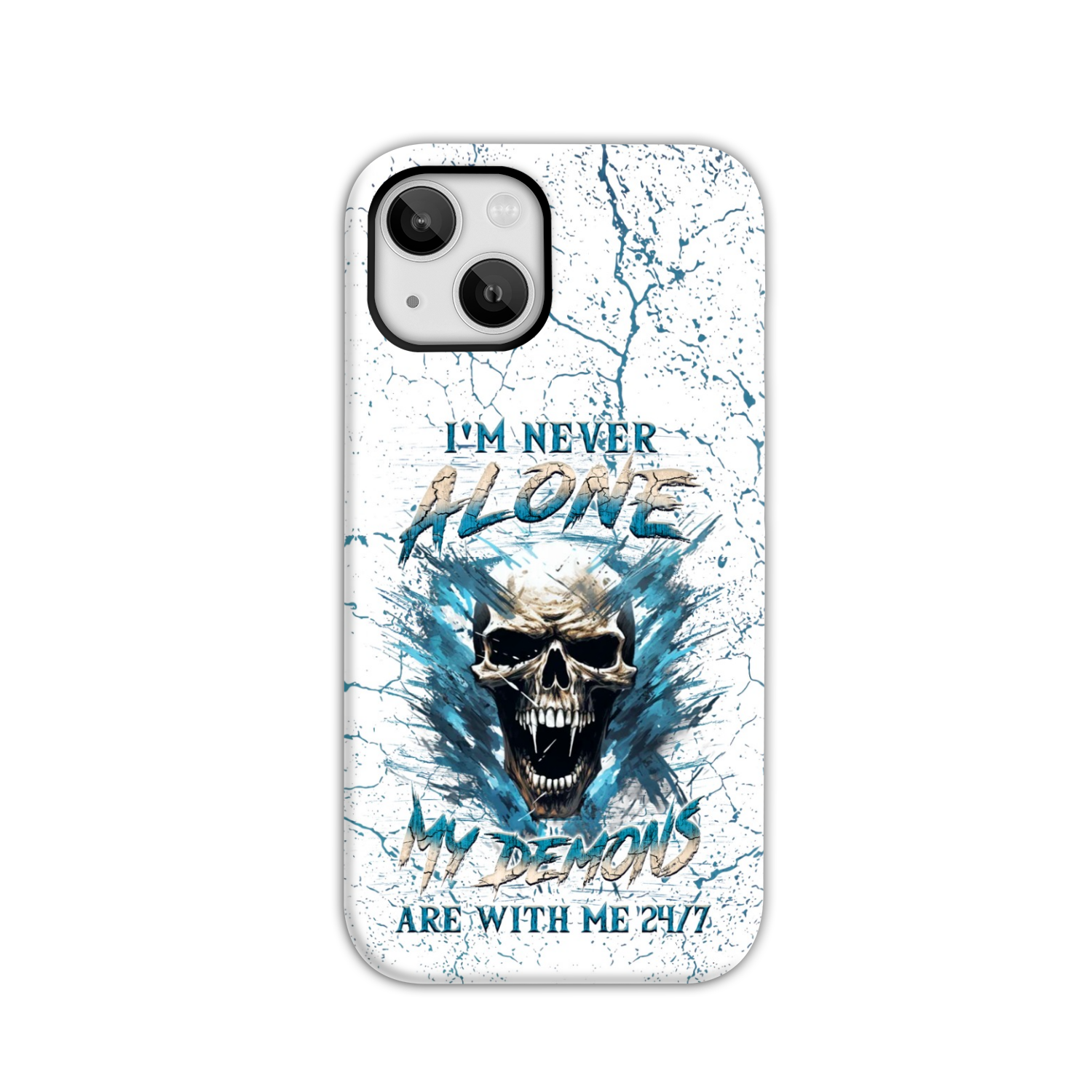 I’M NEVER ALONE SKULL DEMON PHONE CASE – YHLN0805242