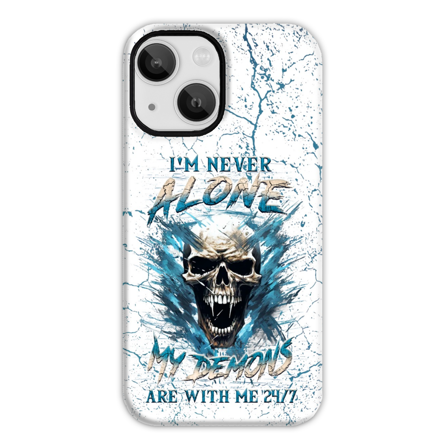 I’M NEVER ALONE SKULL DEMON PHONE CASE – YHLN0805242