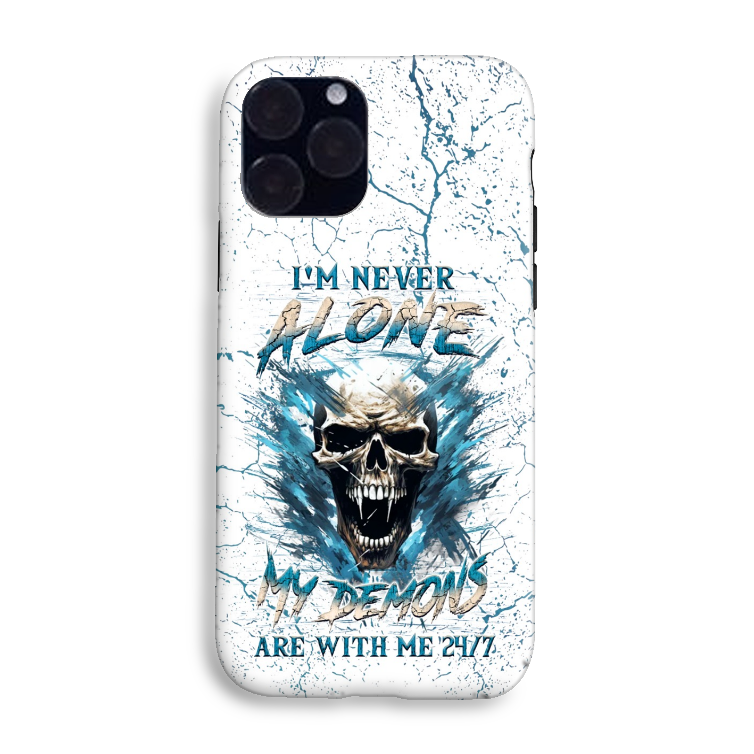 I’M NEVER ALONE SKULL DEMON PHONE CASE – YHLN0805242