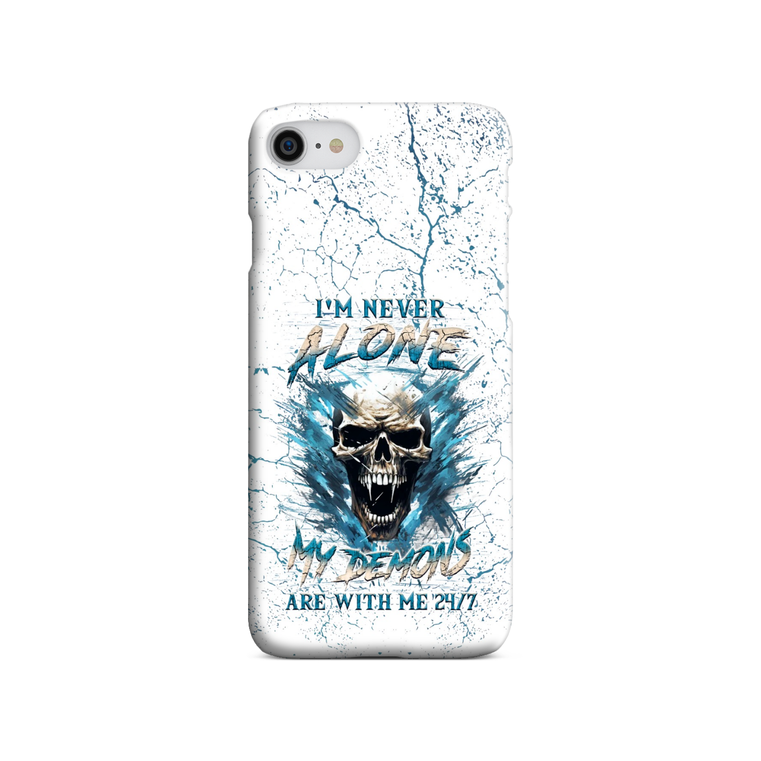 I’M NEVER ALONE SKULL DEMON PHONE CASE – YHLN0805242
