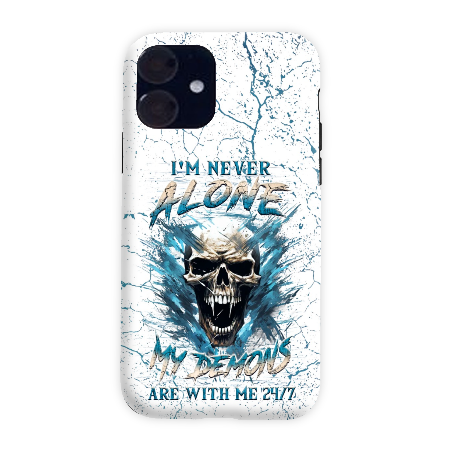 I’M NEVER ALONE SKULL DEMON PHONE CASE – YHLN0805242