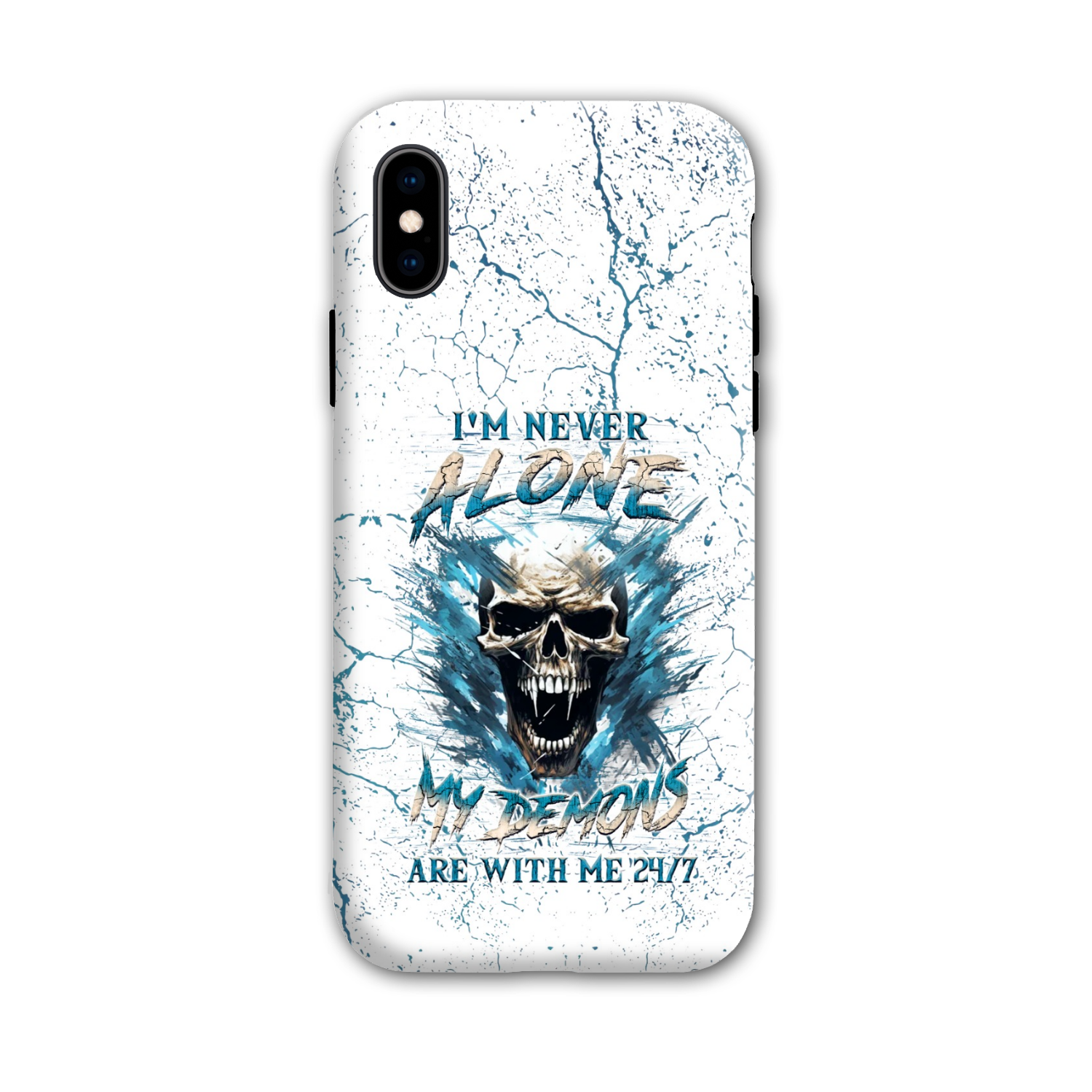 I’M NEVER ALONE SKULL DEMON PHONE CASE – YHLN0805242