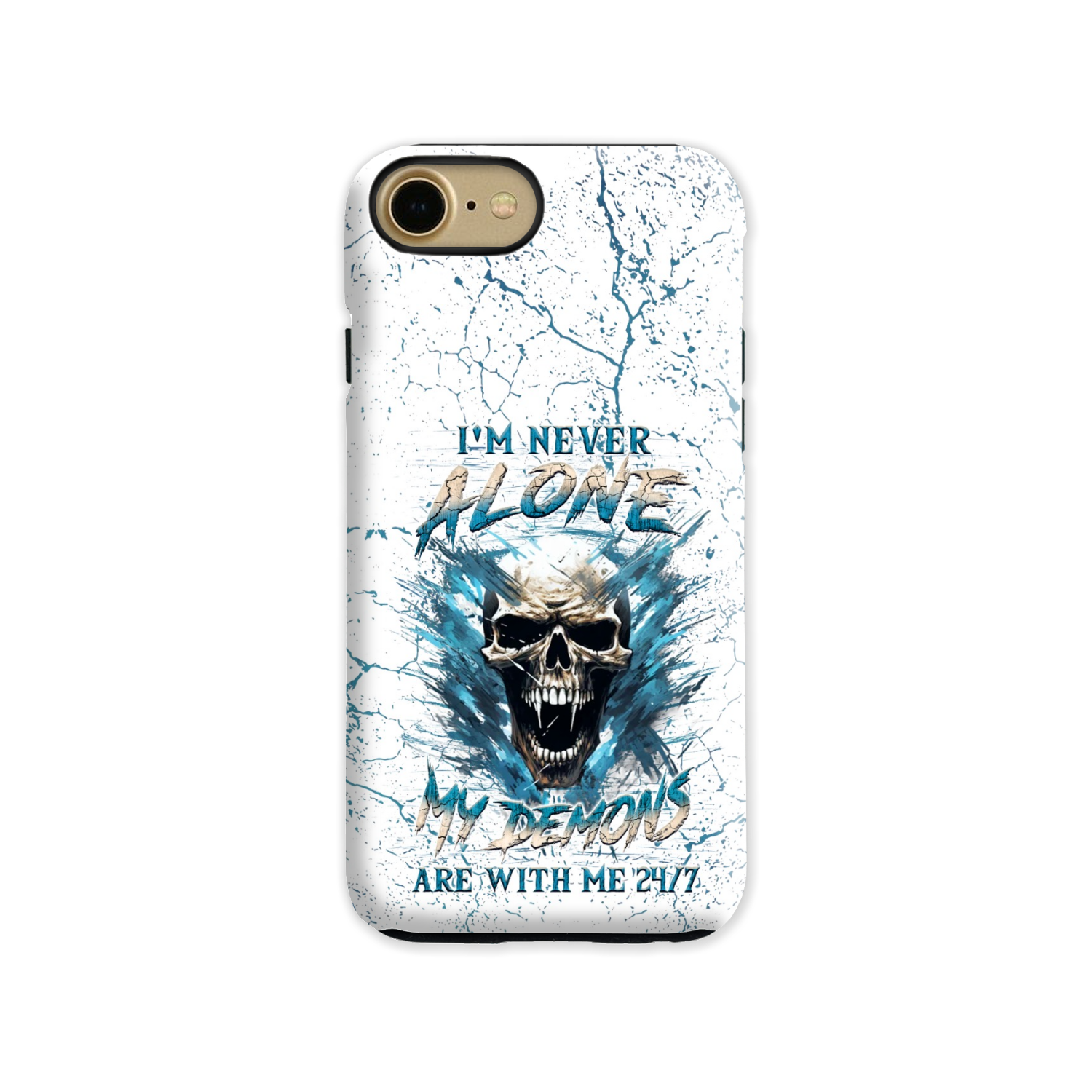 I’M NEVER ALONE SKULL DEMON PHONE CASE – YHLN0805242