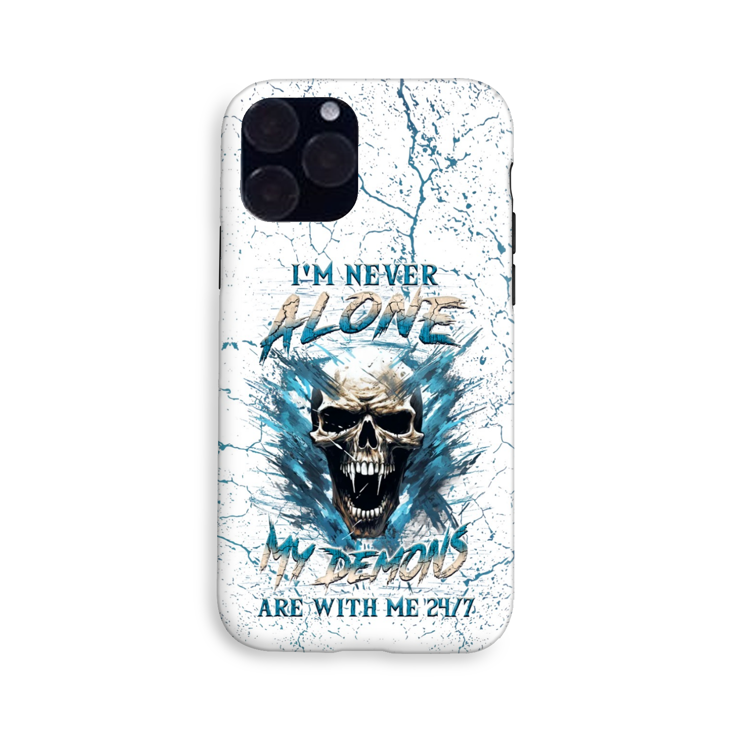 I’M NEVER ALONE SKULL DEMON PHONE CASE – YHLN0805242