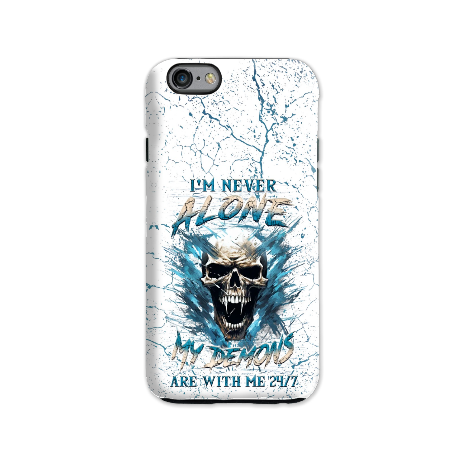 I’M NEVER ALONE SKULL DEMON PHONE CASE – YHLN0805242