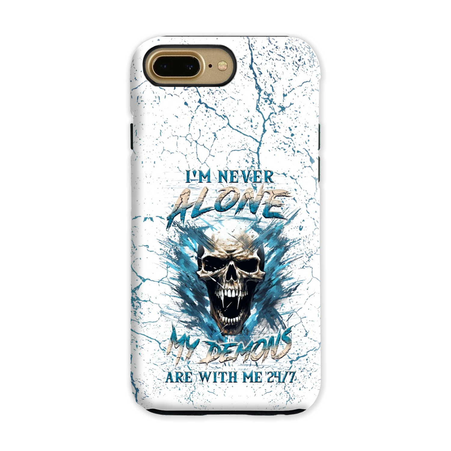 I’M NEVER ALONE SKULL DEMON PHONE CASE – YHLN0805242