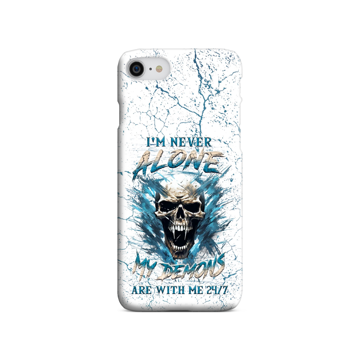 I’M NEVER ALONE SKULL DEMON PHONE CASE – YHLN0805242