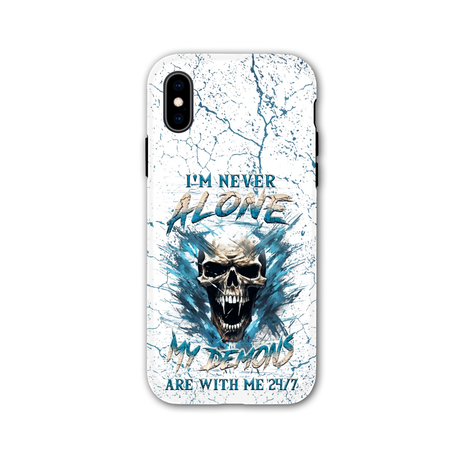 I’M NEVER ALONE SKULL DEMON PHONE CASE – YHLN0805242