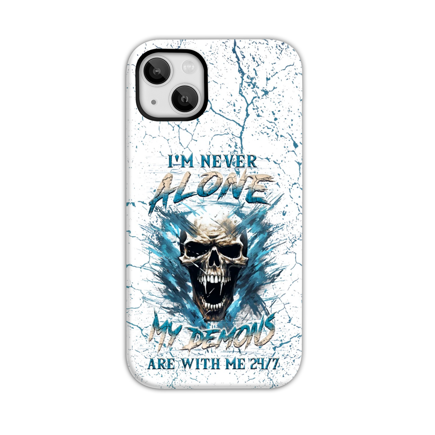 I’M NEVER ALONE SKULL DEMON PHONE CASE – YHLN0805242