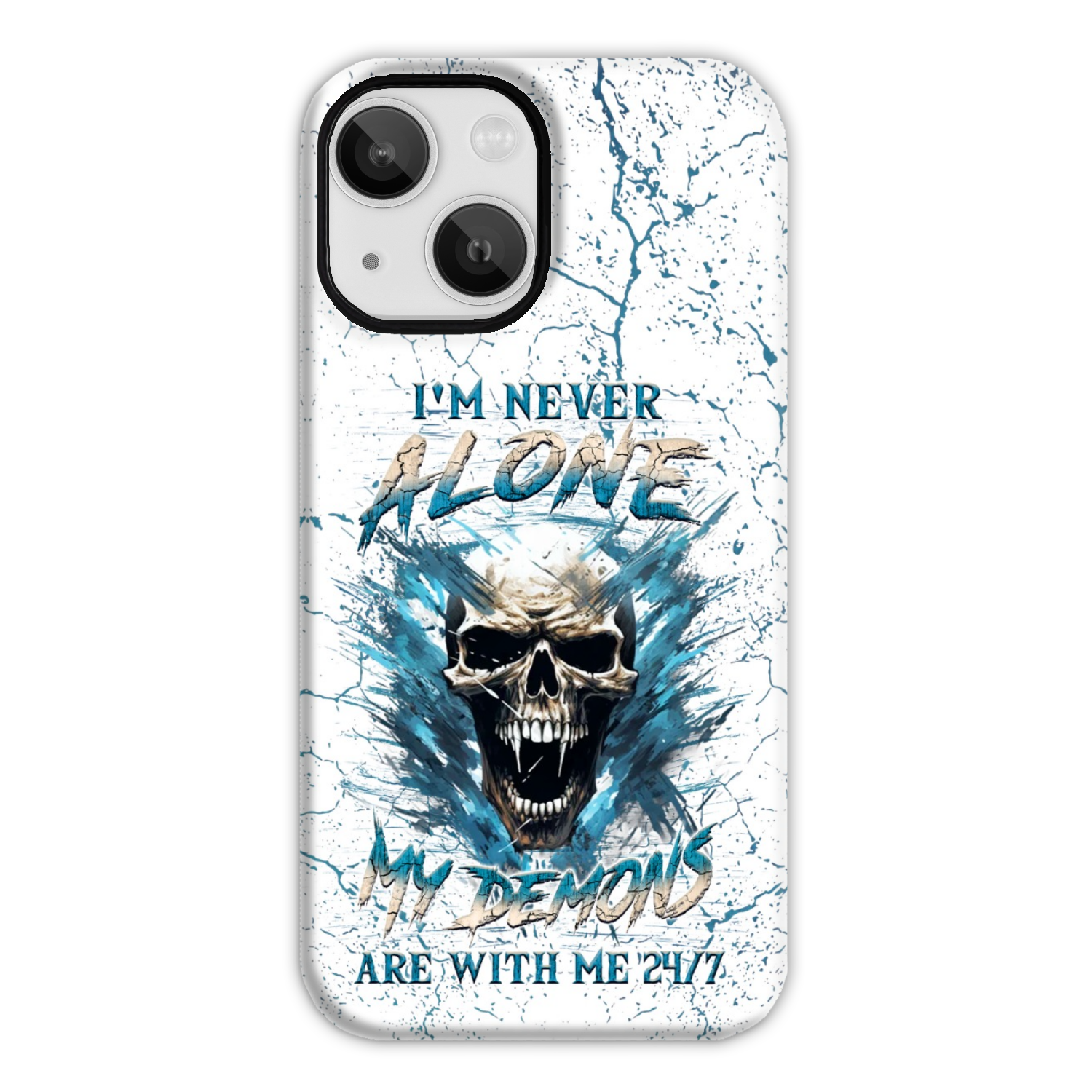 I’M NEVER ALONE SKULL DEMON PHONE CASE – YHLN0805242