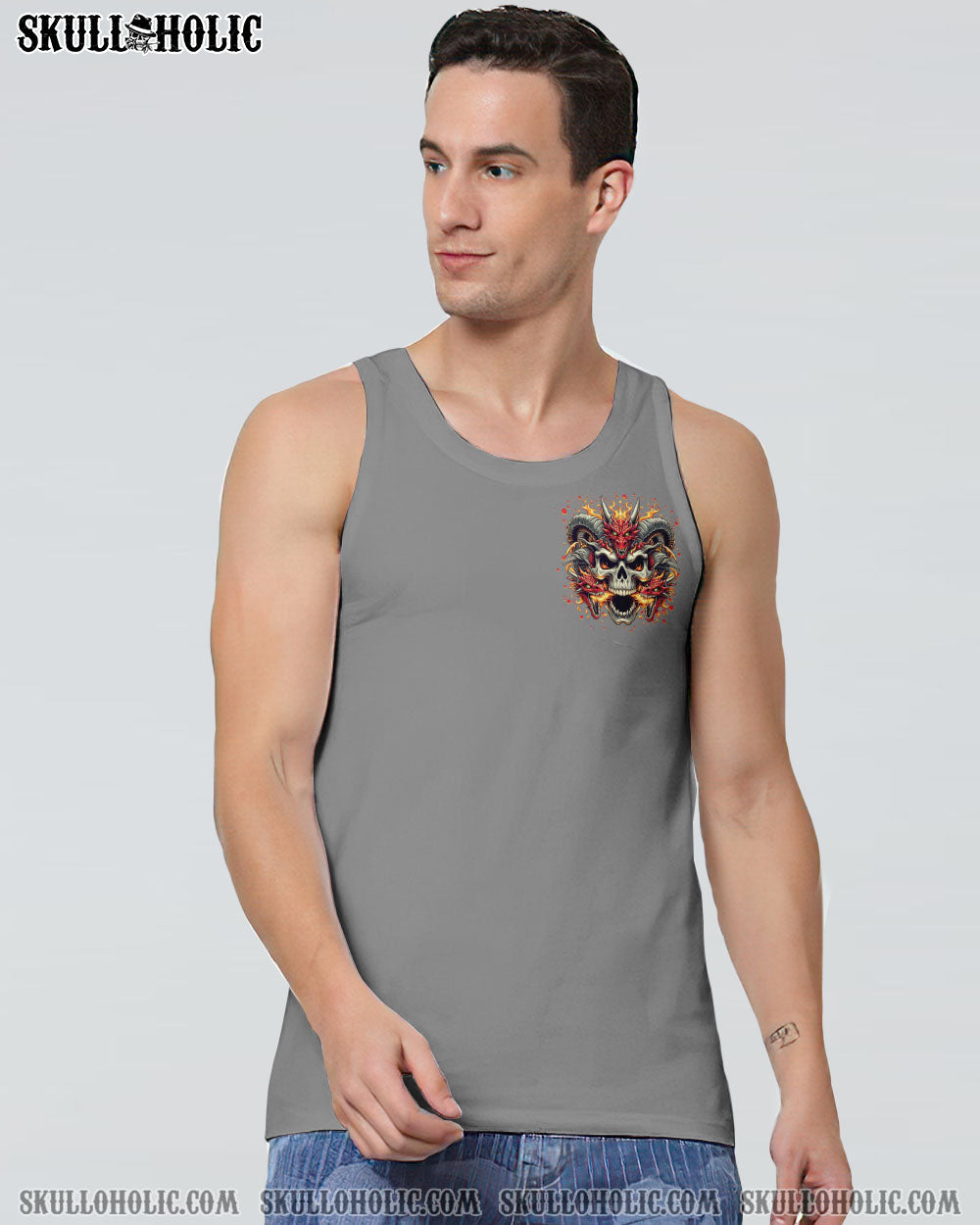 I’M NEVER ALONE SKULL DEMON SKULL DRAGON ALL OVER PRINT – TLTR2506242