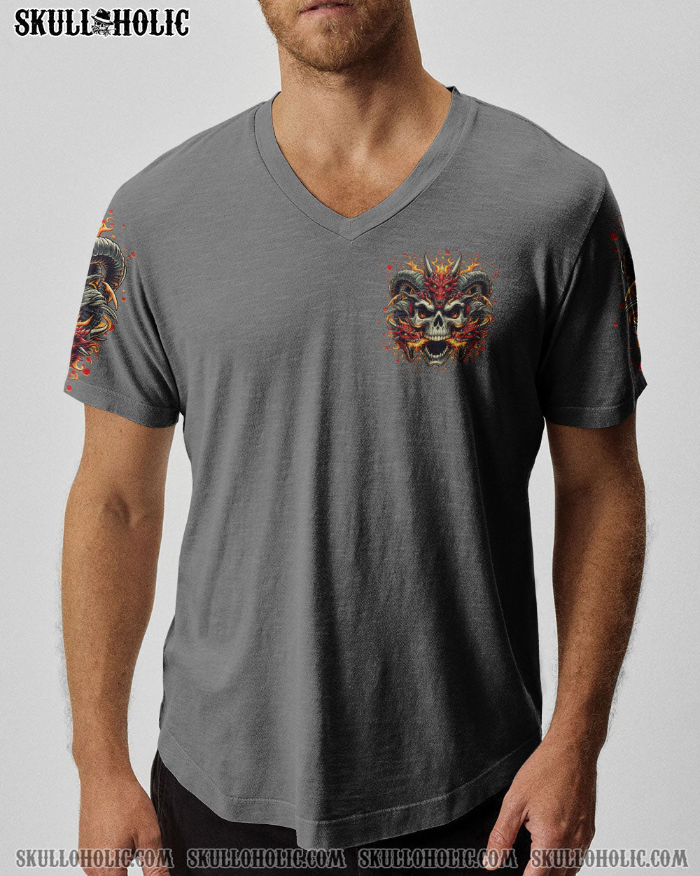 I’M NEVER ALONE SKULL DEMON SKULL DRAGON ALL OVER PRINT – TLTR2506242