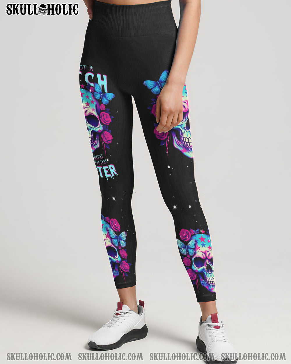 I’M NOT A B I’M JUST HONEST SKULL ROSE AMERICA ALL OVER PRINT – TLNT1505231