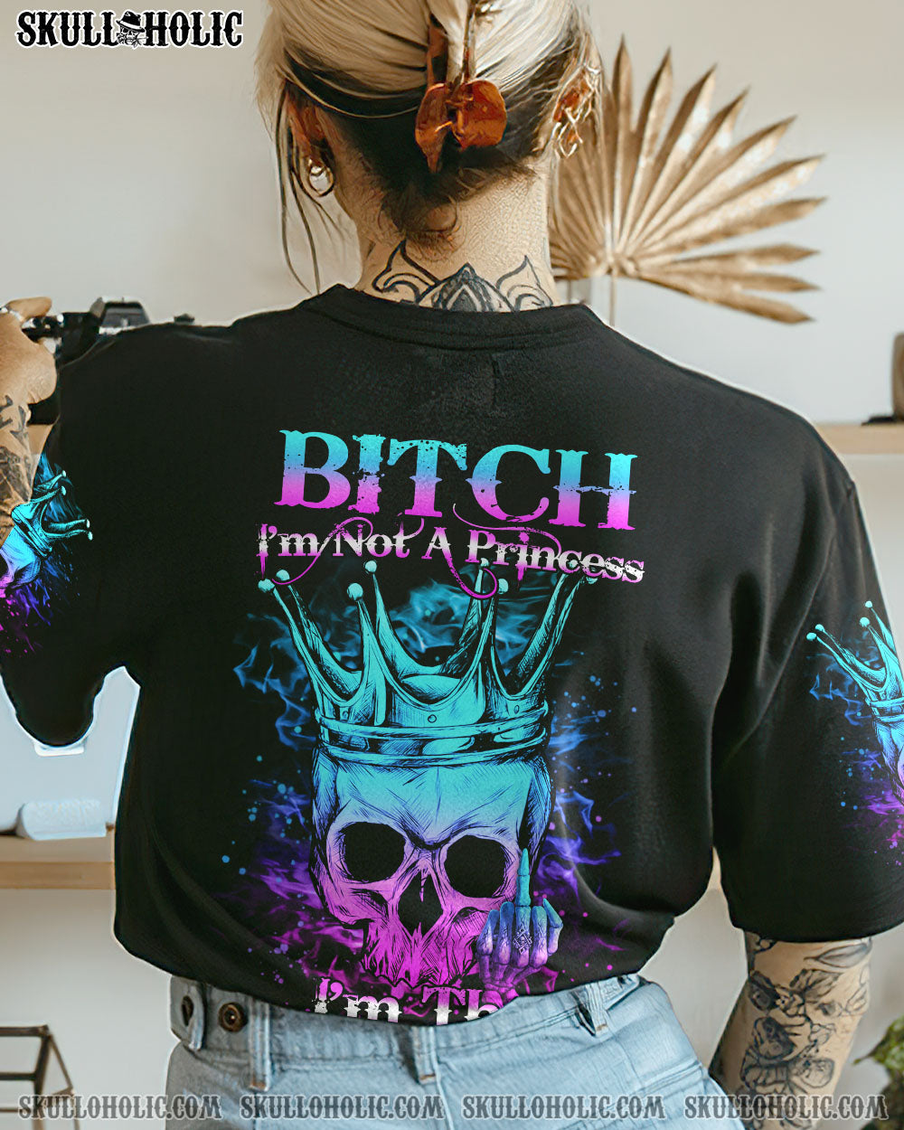 I’M NOT A PRINCESS I’M THE F QUEEN ALL OVER PRINT – YHHN0601235