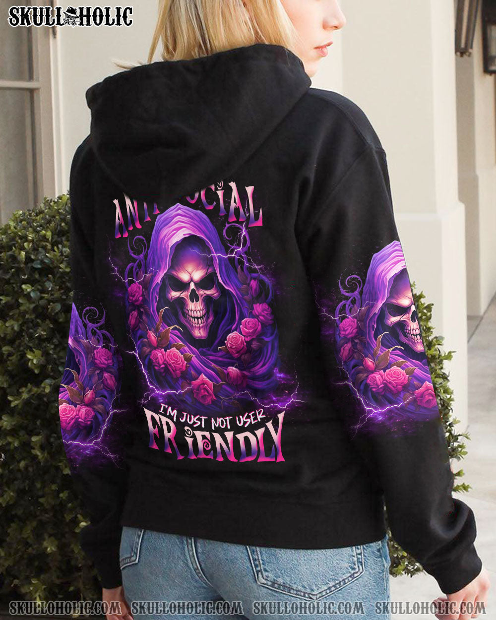 I’M NOT ANTI-SOCIAL MAD REAPER ROSE ALL OVER PRINT – TLNT1306233