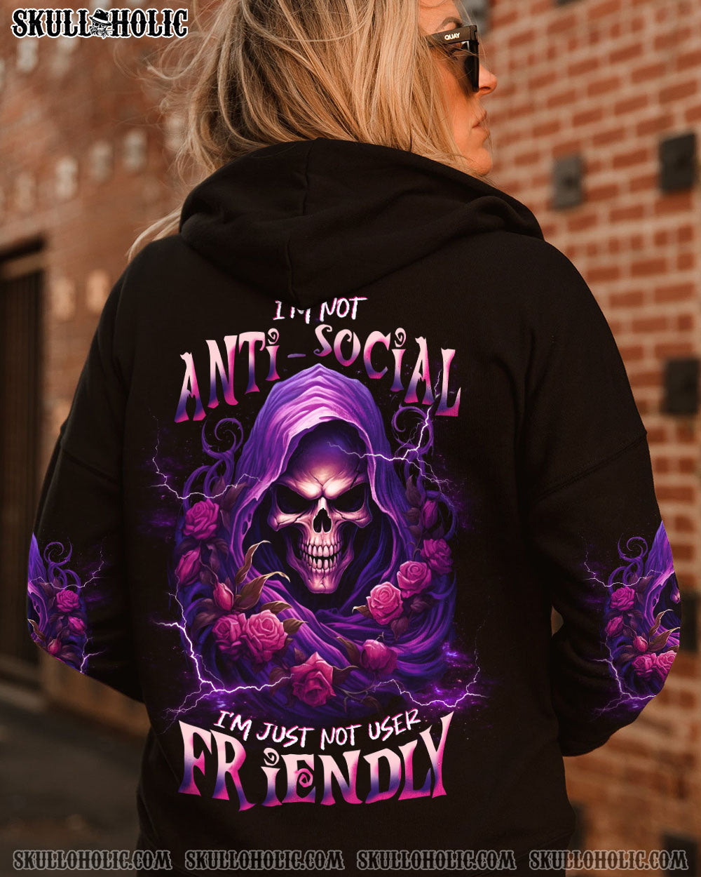 I’M NOT ANTI-SOCIAL MAD REAPER ROSE ALL OVER PRINT – TLNT1306233