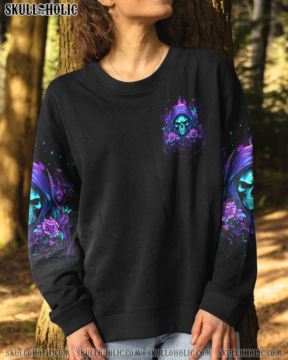 I’M NOT ANTI-SOCIAL MAD REAPER SKULL ALL OVER PRINT – YHDU0410232