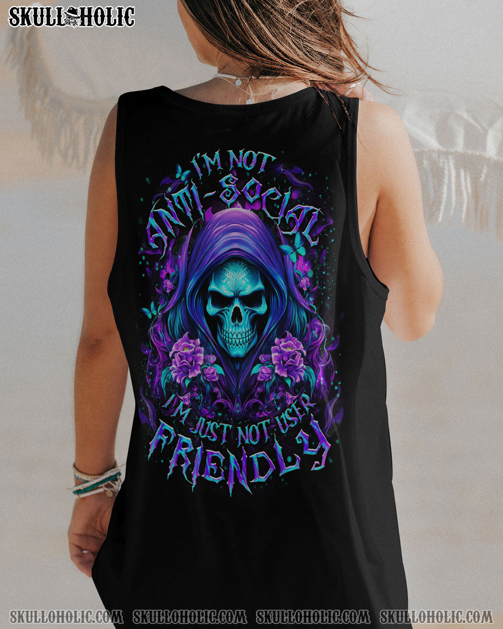 I’M NOT ANTI-SOCIAL MAD REAPER SKULL ALL OVER PRINT – YHDU0410232