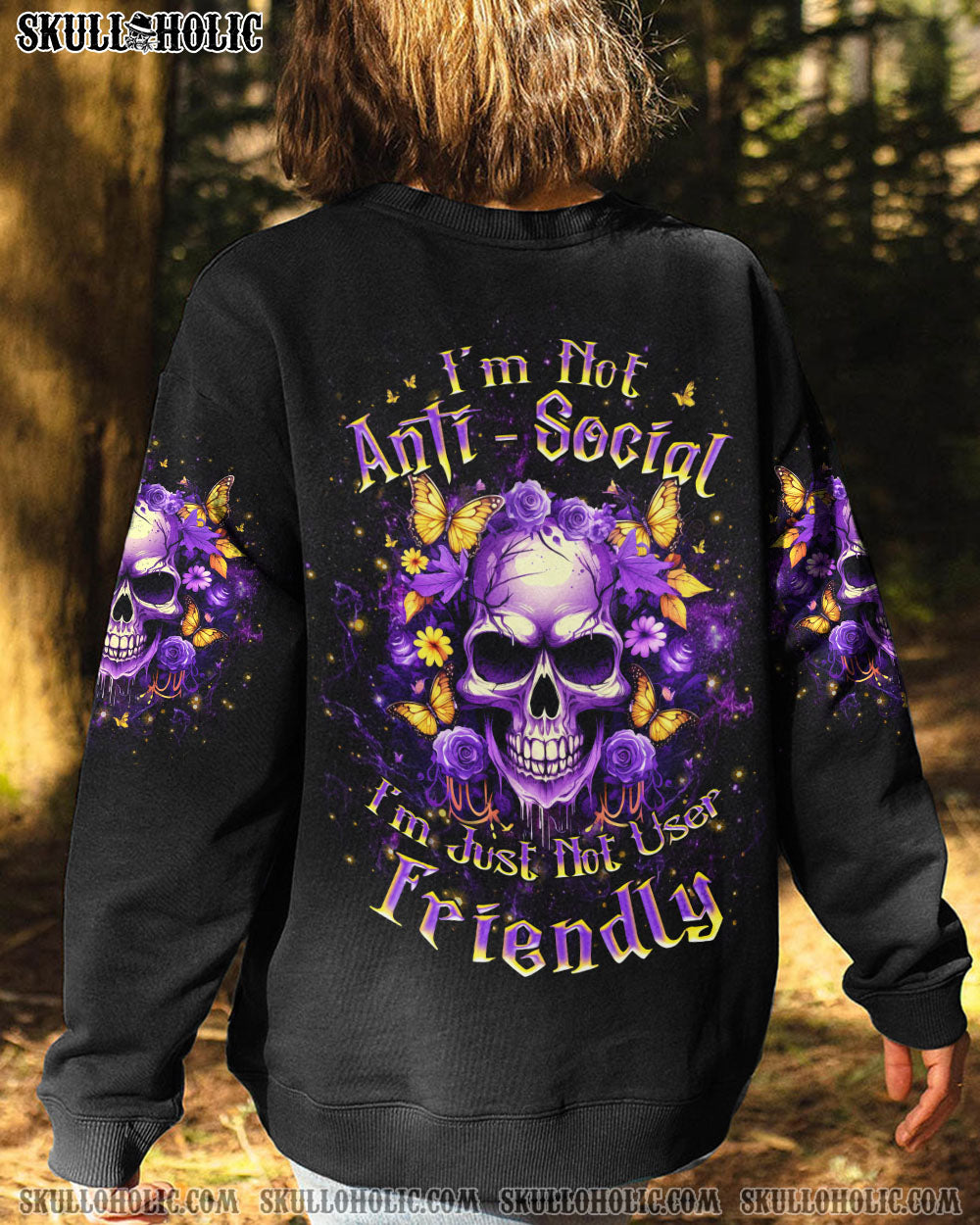I’M NOT ANTI-SOCIAL MAD SKULL ALL OVER PRINT – YHKD0412233