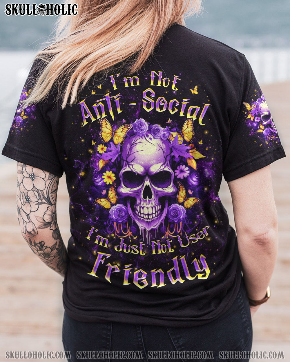 I’M NOT ANTI-SOCIAL MAD SKULL ALL OVER PRINT – YHKD0412233