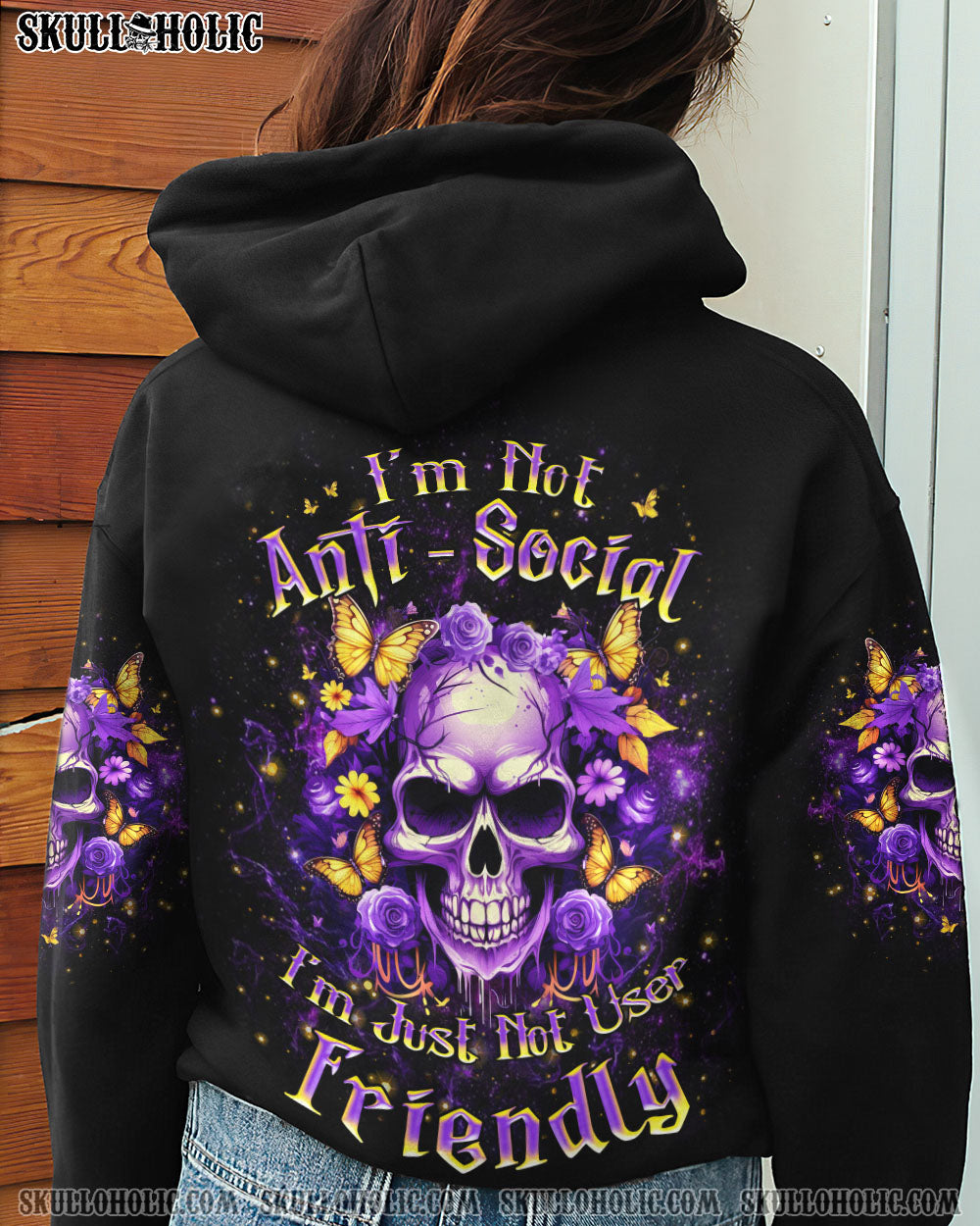 I’M NOT ANTI-SOCIAL MAD SKULL ALL OVER PRINT – YHKD0412233