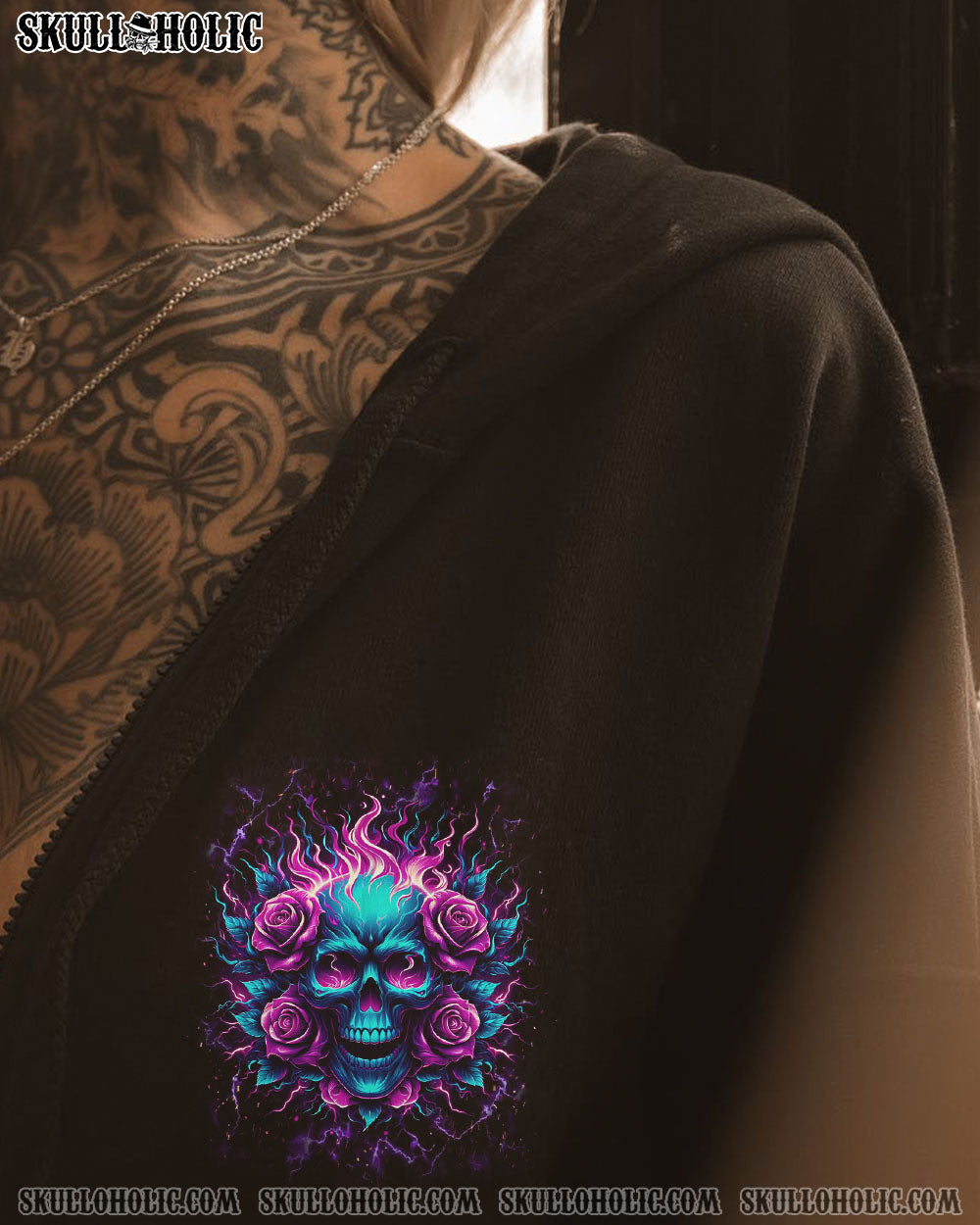 I’M NOT ANTI-SOCIAL MAD SKULL ALL OVER PRINT – YHKD3001241