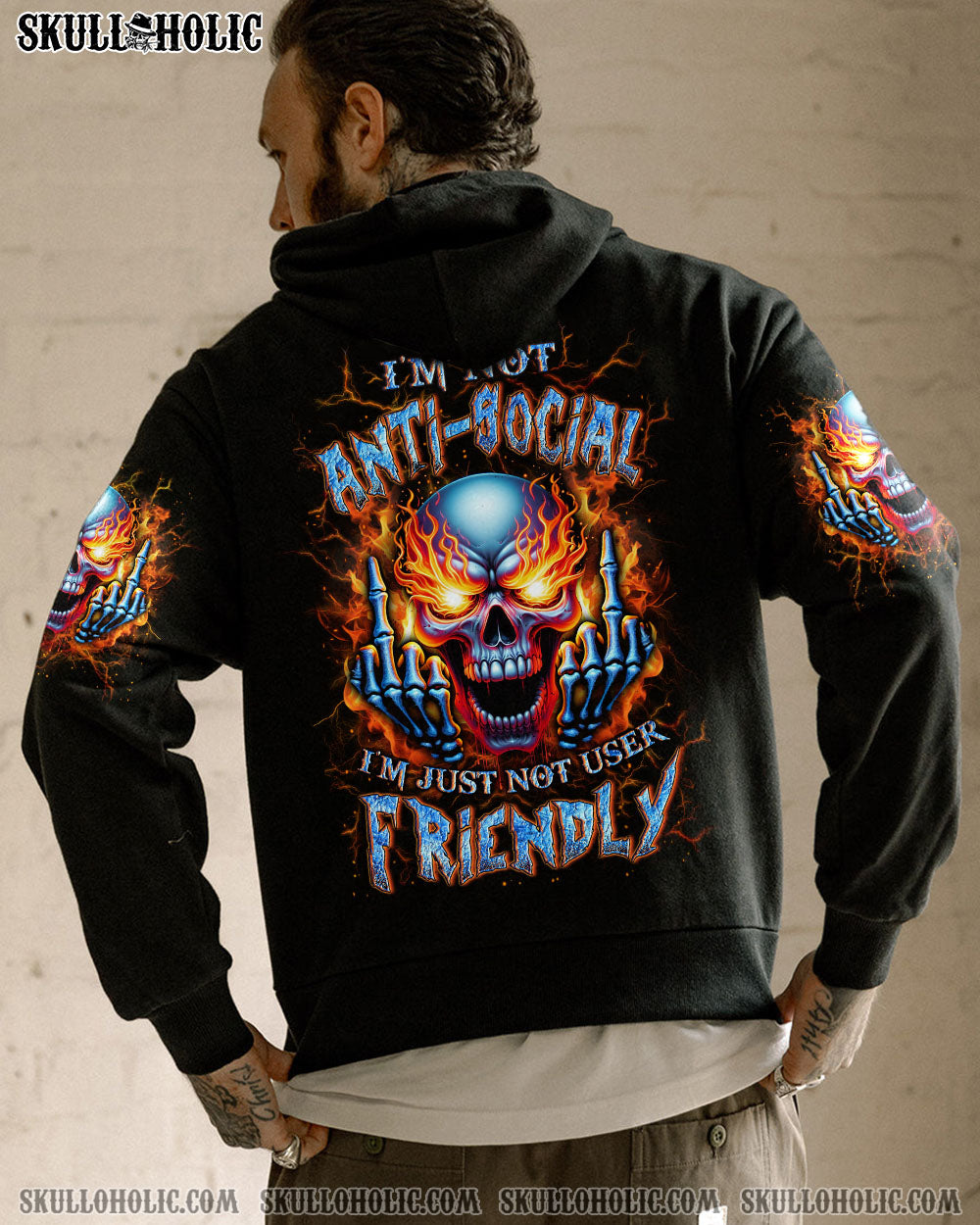 I’M NOT ANTI-SOCIAL MAD SKULL ALL OVER PRINT – YHLN2702243