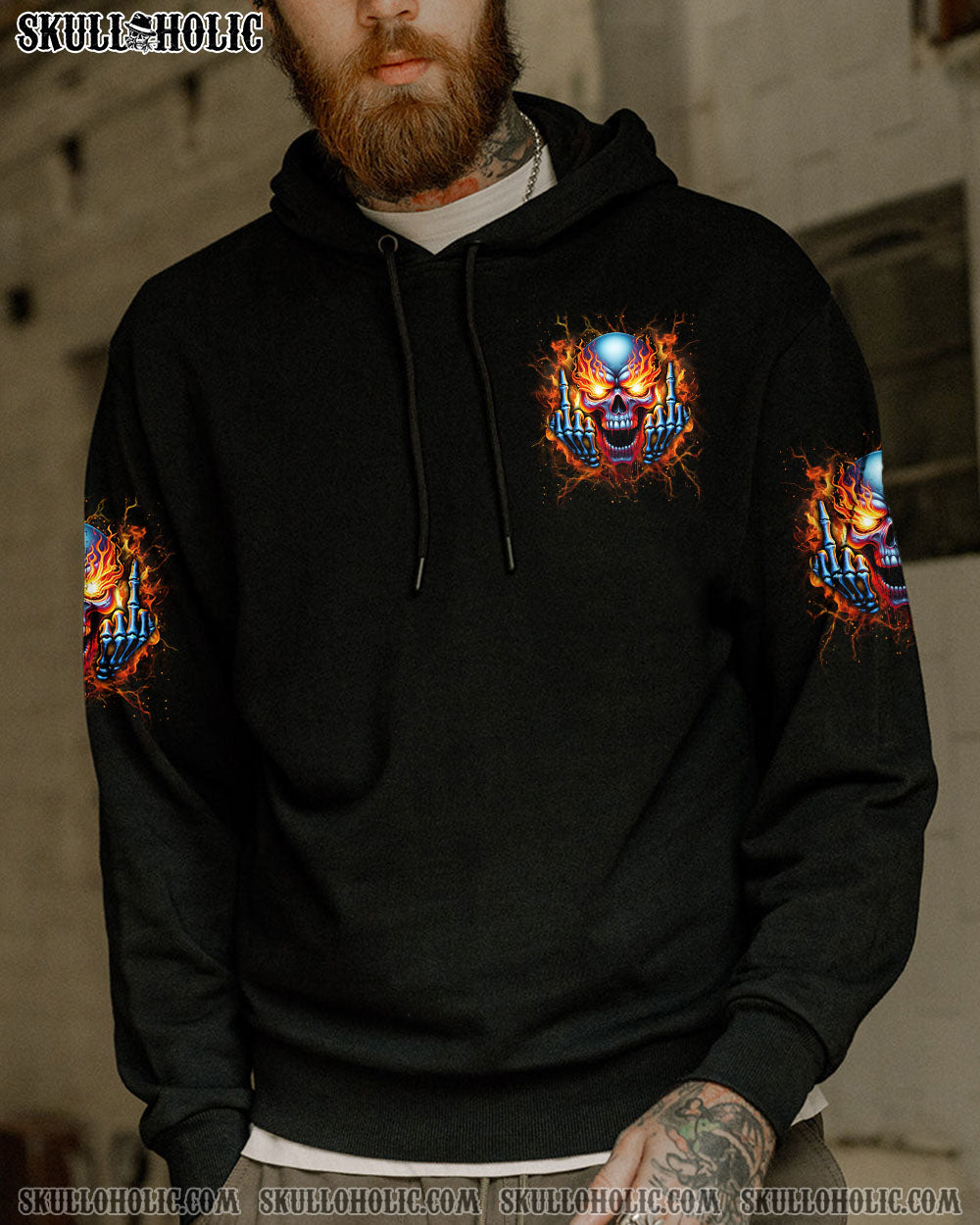I’M NOT ANTI-SOCIAL MAD SKULL ALL OVER PRINT – YHLN2702243
