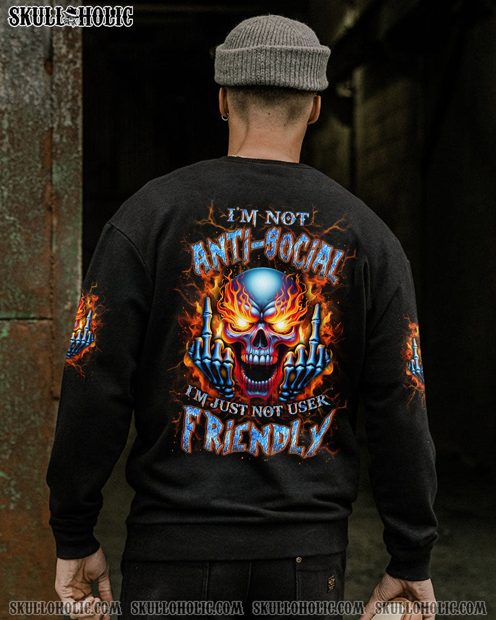 I’M NOT ANTI-SOCIAL MAD SKULL ALL OVER PRINT – YHLN2702243